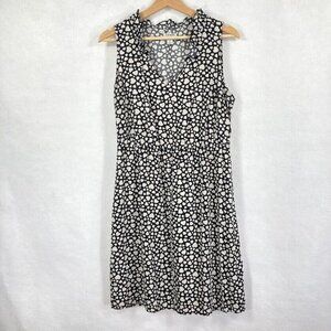 Old Navy Sleeveless Dress Heart Print Ruffle Neck Spring Feminine Y2K Coquette M